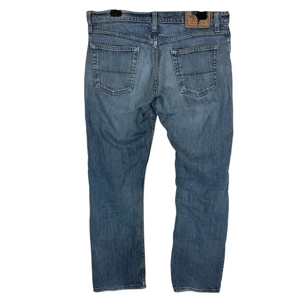 Signature by Levi Strauss & Co. Jeans Mens 34 X 34 Blue Denim Straight Zip‎ Fly